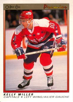#72 Kelly Miller - Washington Capitals - 1990-91 O-Pee-Chee Premier Hockey