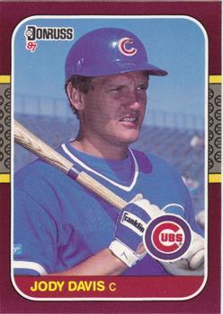 #72 Jody Davis - Chicago Cubs - 1987 Donruss Opening Day Baseball