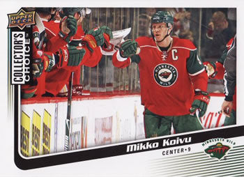 #72 Mikko Koivu - Minnesota Wild - 2009-10 Collector's Choice Hockey