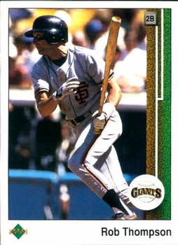 #172 Rob Thompson - San Francisco Giants - 1989 Upper Deck Baseball