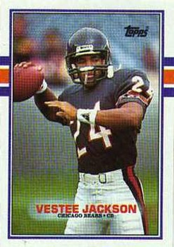 #72 Vestee Jackson - Chicago Bears - 1989 Topps Football