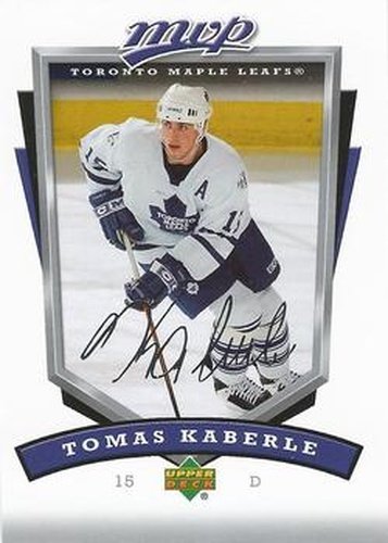 #272 Tomas Kaberle - Toronto Maple Leafs - 2006-07 Upper Deck MVP Hockey