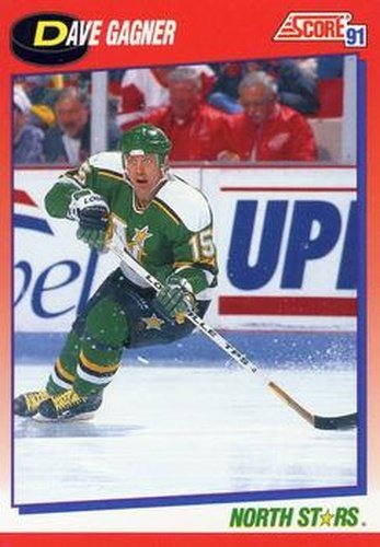 #72 Dave Gagner - Minnesota North Stars - 1991-92 Score Canadian Bilingual Hockey