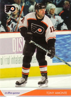 #72 Tony Amonte - Philadelphia Flyers - 2003-04 In The Game Toronto Star Hockey