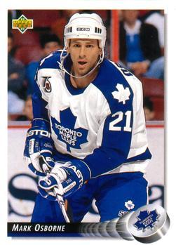 #72 Mark Osborne - Toronto Maple Leafs - 1992-93 Upper Deck Hockey