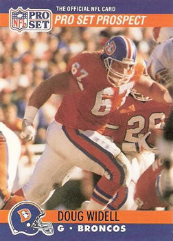 #730 Doug Widell - Denver Broncos - 1990 Pro Set Football