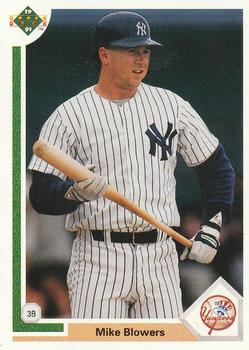 #730 Mike Blowers - New York Yankees - 1991 Upper Deck Baseball