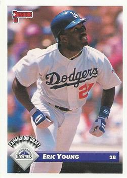 #730 Eric Young - Colorado Rockies - 1993 Donruss Baseball