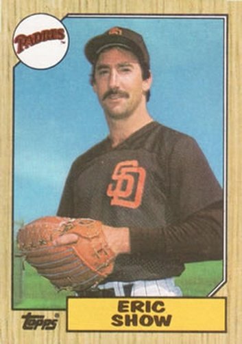 #730 Eric Show - San Diego Padres - 1987 Topps Baseball