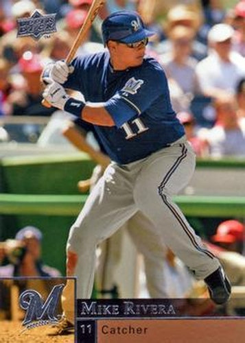 #730 Mike Rivera - Milwaukee Brewers - 2009 Upper Deck Baseball