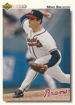#730 Mike Bielecki - Atlanta Braves - 1992 Upper Deck Baseball