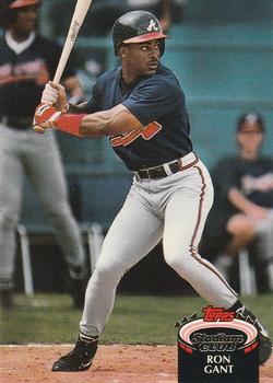 #730 Ron Gant - Atlanta Braves - 1992 Stadium Club Baseball