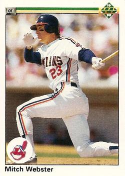 #730 Mitch Webster - Cleveland Indians - 1990 Upper Deck Baseball