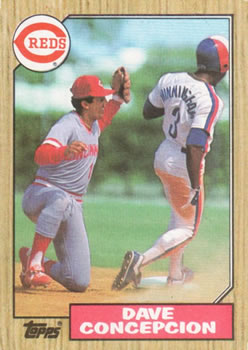 #731 Dave Concepcion - Cincinnati Reds - 1987 Topps Baseball