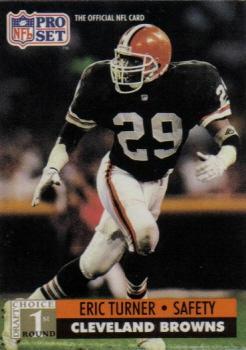 #731 Eric Turner - Cleveland Browns - 1991 Pro Set Football