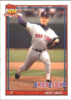 #731 Jeff Gray - Boston Red Sox - 1991 O-Pee-Chee Baseball