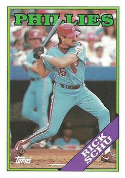 #731 Rick Schu - Philadelphia Phillies - 1988 Topps Baseball