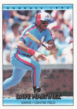 #732 Dave Martinez - Montreal Expos - 1992 Donruss Baseball