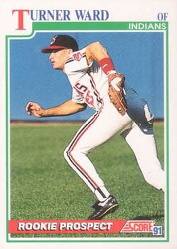 #732 Turner Ward - Cleveland Indians - 1991 Score Baseball