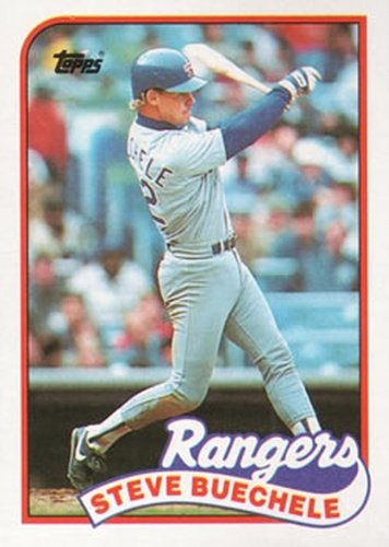 #732 Steve Buechele - Texas Rangers - 1989 Topps Baseball