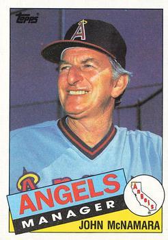#732 John McNamara - California Angels - 1985 Topps Baseball