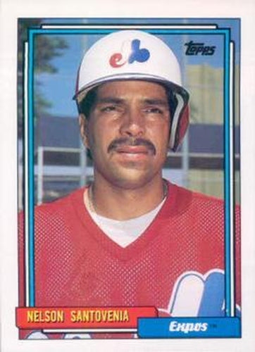 #732 Nelson Santovenia - Montreal Expos - 1992 Topps Baseball