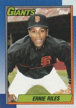 #732 Ernie Riles - San Francisco Giants - 1990 Topps Baseball