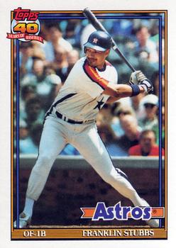 #732 Franklin Stubbs - Houston Astros - 1991 Topps Baseball