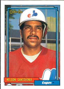 #732 Nelson Santovenia - Montreal Expos - 1992 O-Pee-Chee Baseball