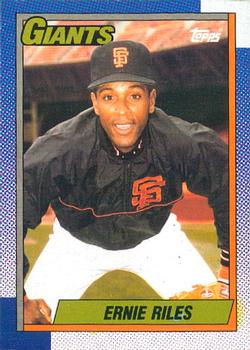 #732 Ernie Riles - San Francisco Giants - 1990 O-Pee-Chee Baseball