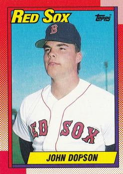 #733 John Dopson - Boston Red Sox - 1990 Topps Baseball