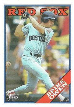 #733 Spike Owen - Boston Red Sox - 1988 Topps Baseball