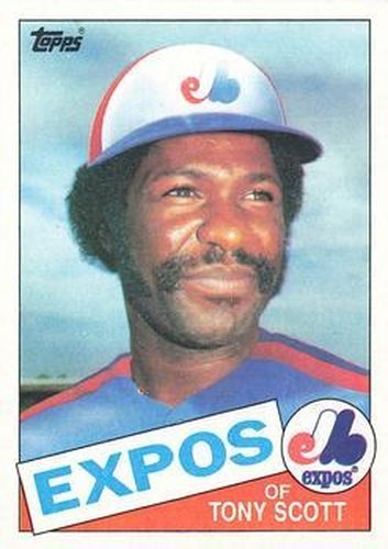 #733 Tony Scott - Montreal Expos - 1985 Topps Baseball