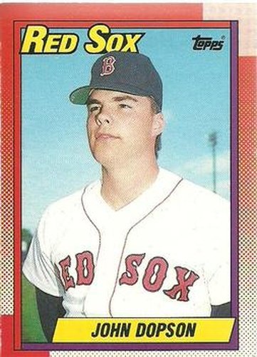 #733 John Dopson - Boston Red Sox - 1990 O-Pee-Chee Baseball