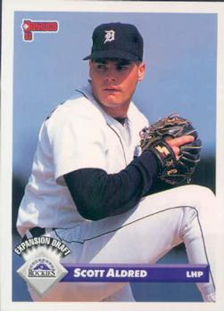 #733 Scott Aldred - Colorado Rockies - 1993 Donruss Baseball