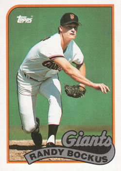 #733 Randy Bockus - San Francisco Giants - 1989 Topps Baseball