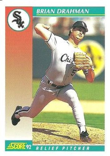 #734 Brian Drahman - Chicago White Sox - 1992 Score Baseball