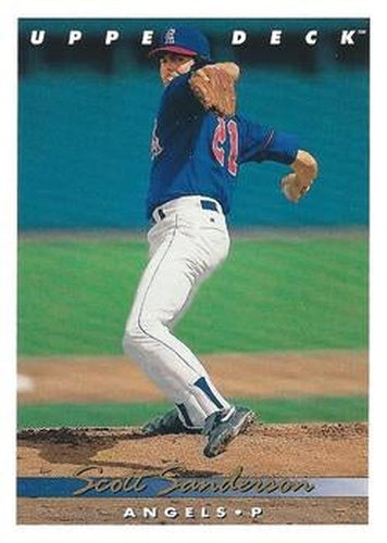 #734 Scott Sanderson - California Angels - 1993 Upper Deck Baseball