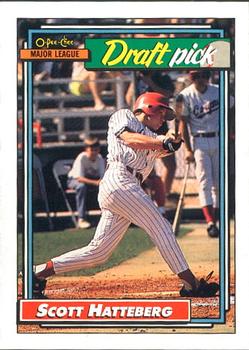 #734 Scott Hatteberg - Boston Red Sox - 1992 O-Pee-Chee Baseball