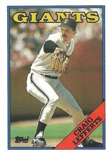 #734 Craig Lefferts - San Francisco Giants - 1988 Topps Baseball