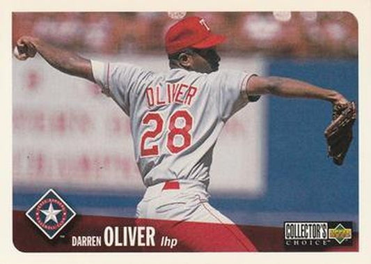 #734 Darren Oliver - Texas Rangers - 1996 Collector's Choice Baseball