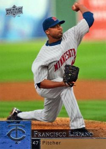 #734 Francisco Liriano - Minnesota Twins - 2009 Upper Deck Baseball