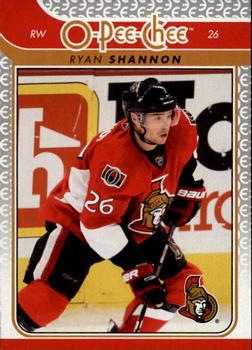 #734 Ryan Shannon - Ottawa Senators - 2009-10 O-Pee-Chee Hockey