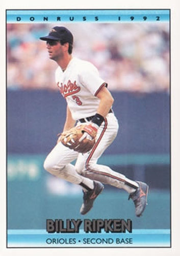 #734 Billy Ripken - Baltimore Orioles - 1992 Donruss Baseball