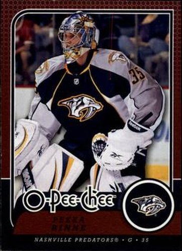 #734 Pekka Rinne - Nashville Predators - 2008-09 O-Pee-Chee Hockey