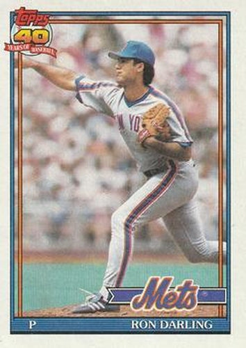#735 Ron Darling - New York Mets - 1991 Topps Baseball