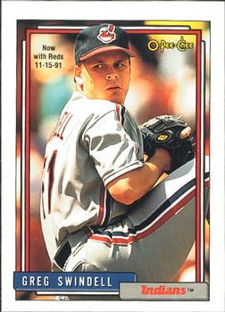 #735 Greg Swindell - Cincinnati Reds - 1992 O-Pee-Chee Baseball