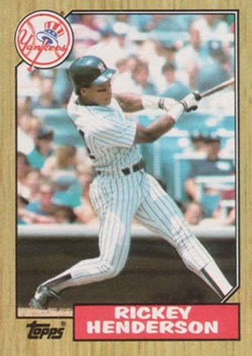 #735 Rickey Henderson - New York Yankees - 1987 Topps Baseball