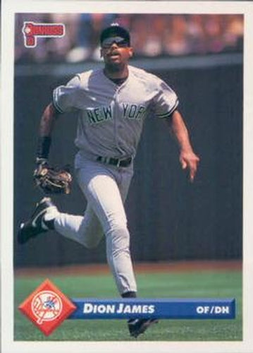 #735 Dion James - New York Yankees - 1993 Donruss Baseball