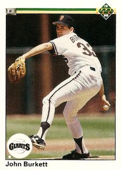 #735 John Burkett - San Francisco Giants - 1990 Upper Deck Baseball